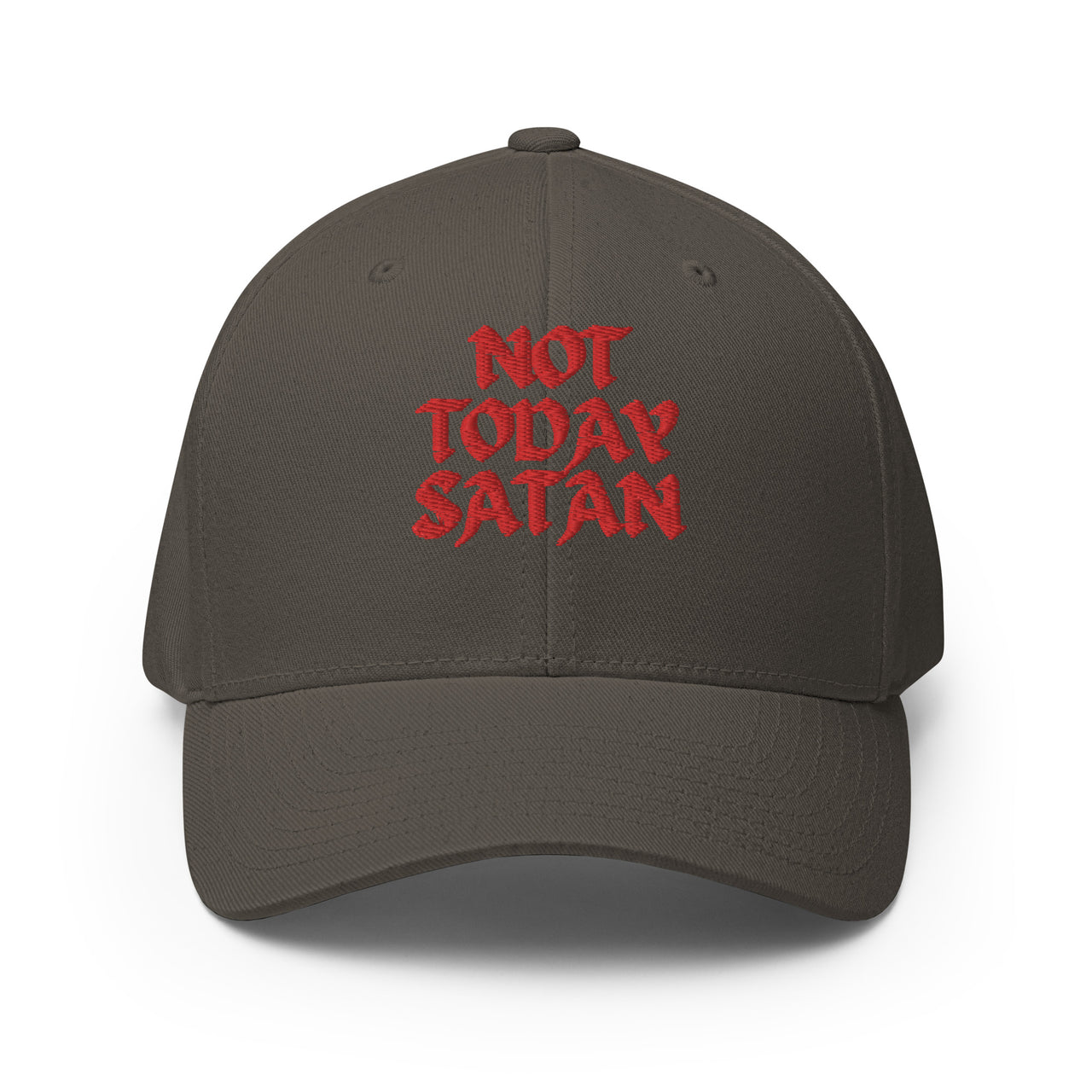"Not Today Satan" Structured Twill Flexfit Hat