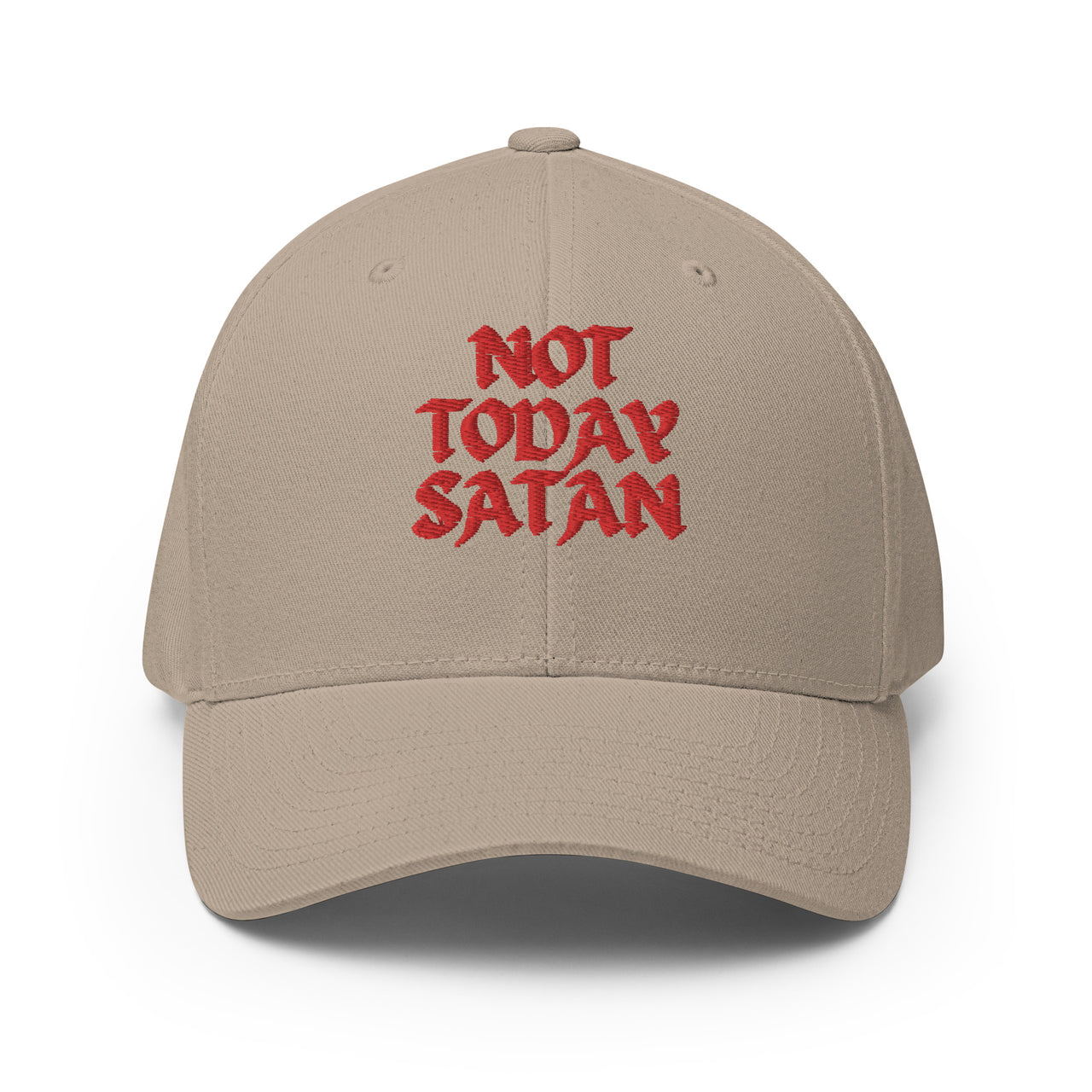 "Not Today Satan" Structured Twill Flexfit Hat