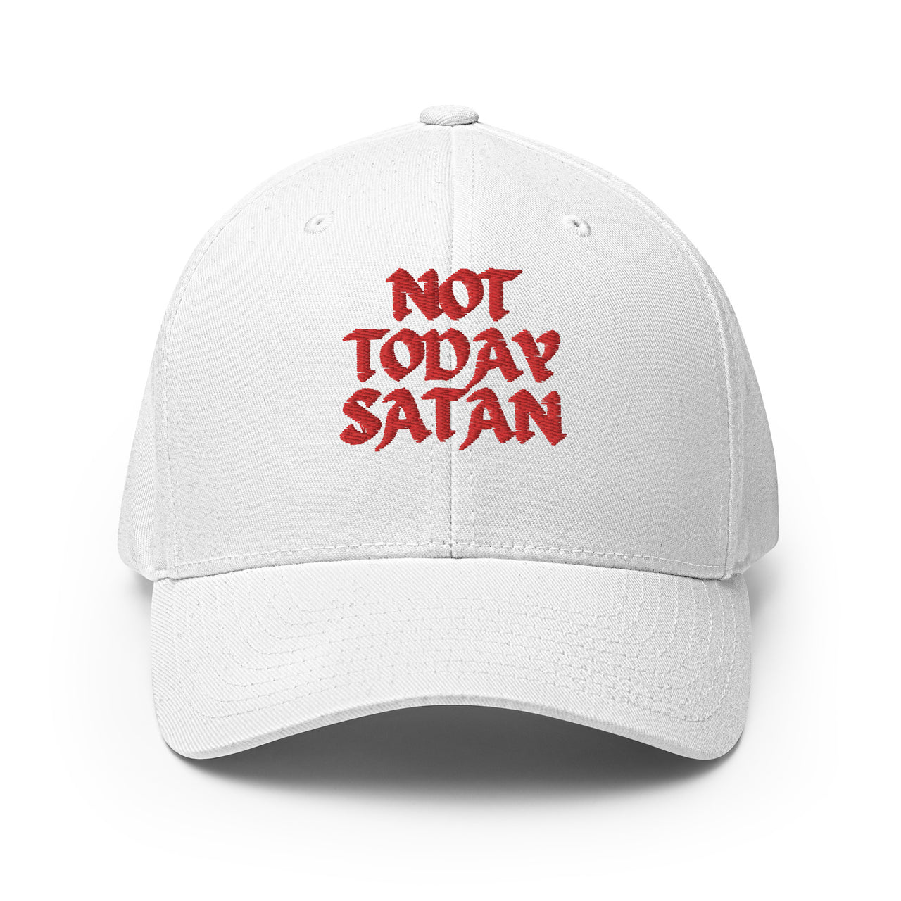 "Not Today Satan" Structured Twill Flexfit Hat
