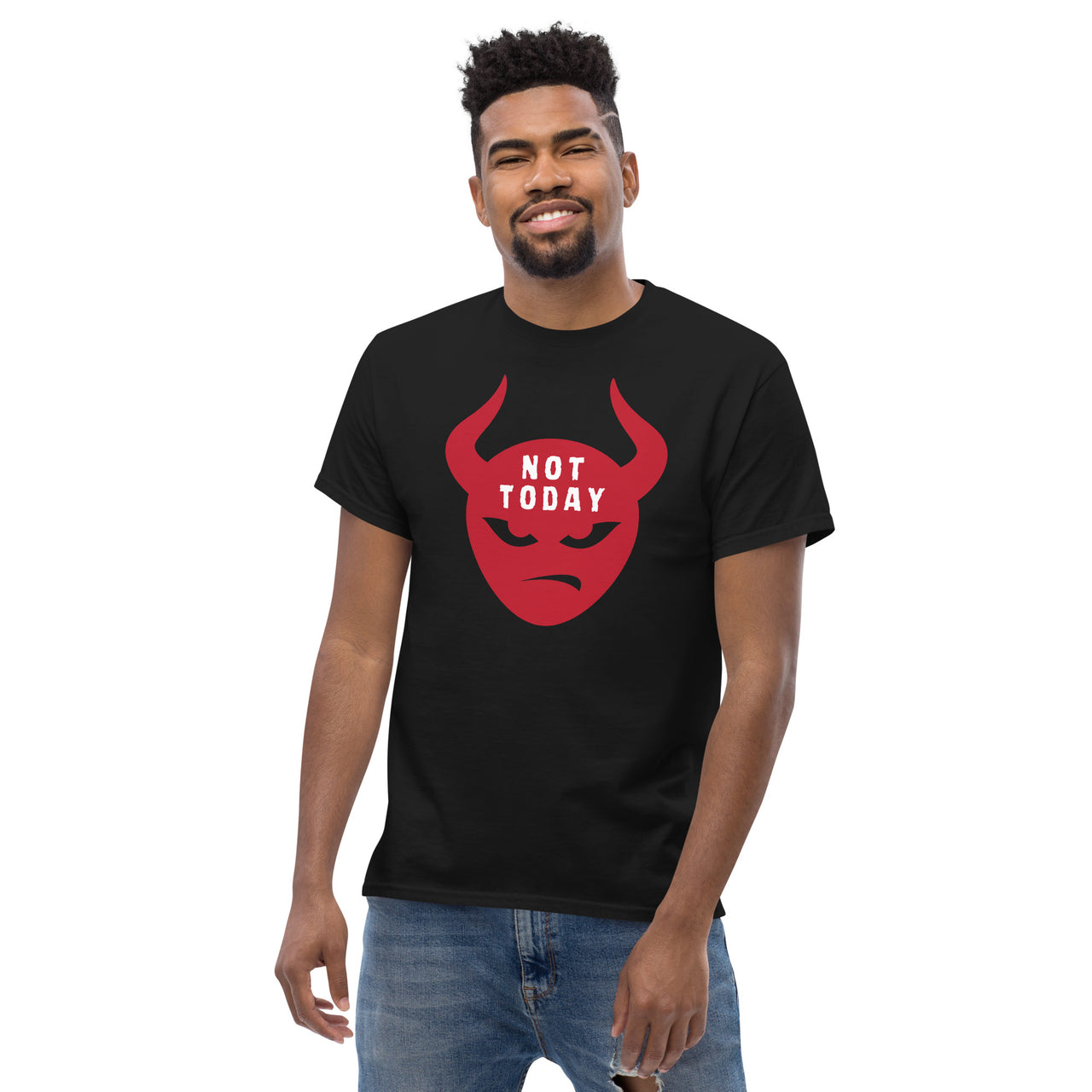 "Not Today Satan" Men's Classic T-Shirt 9