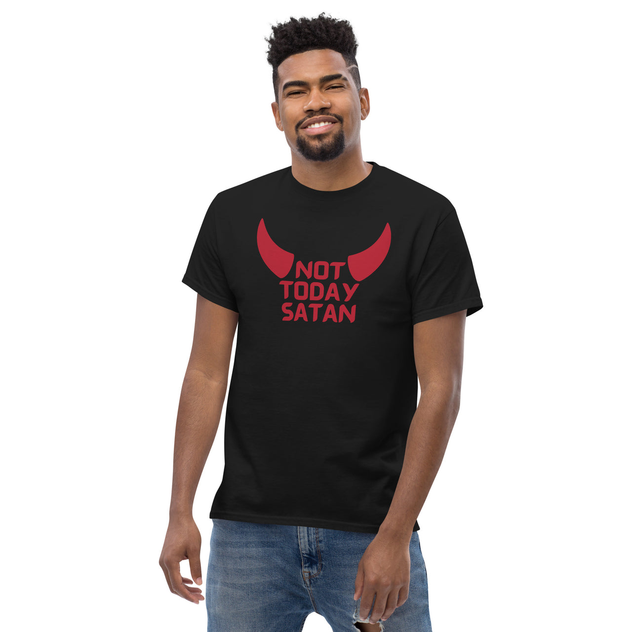 "Not Today Satan" Men's Classic T-Shirt 5