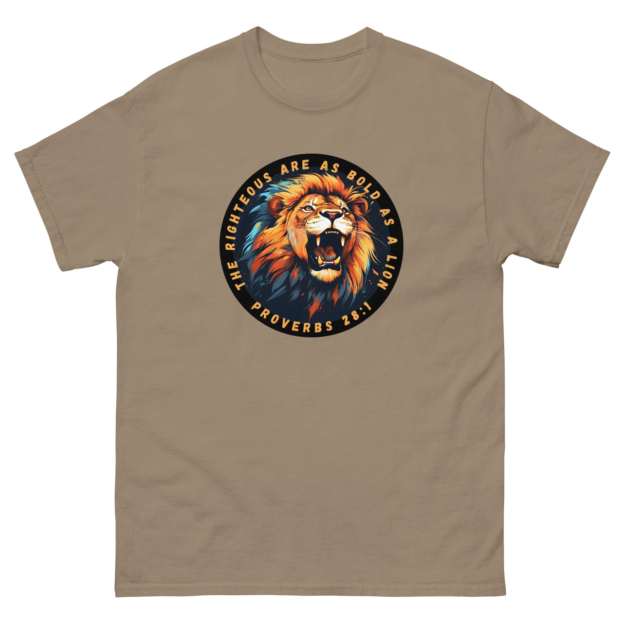 “Bold as a Lion” Men's Classic T-Shirt 1