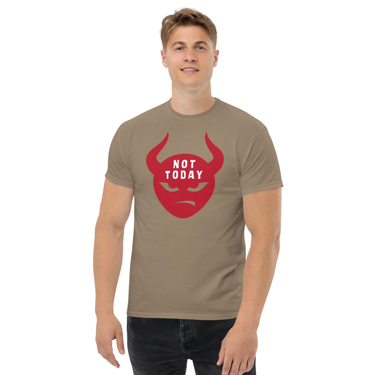 "Not Today Satan" Men's Classic T-Shirt 9