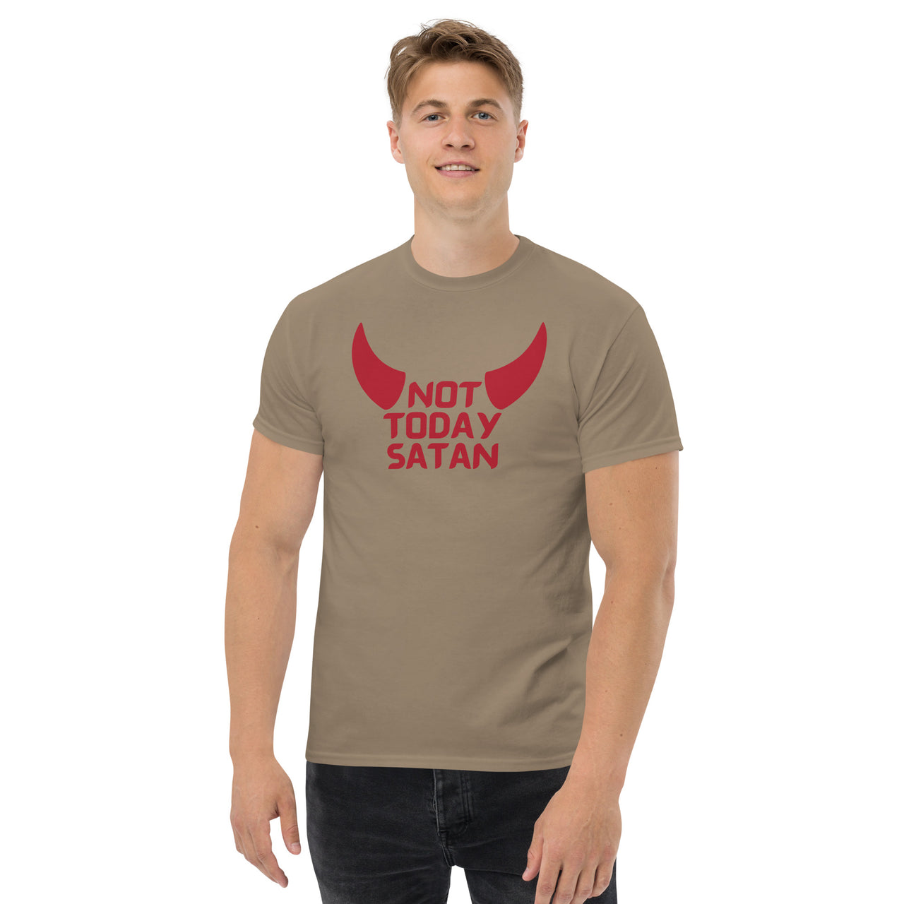 "Not Today Satan" Men's Classic T-Shirt 5