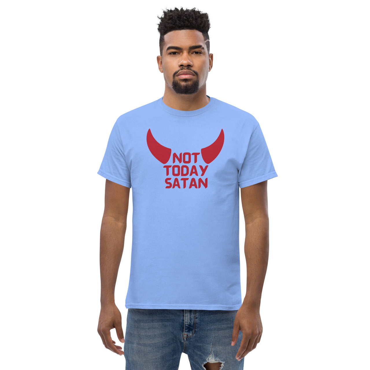 "Not Today Satan" Men's Classic T-Shirt 5