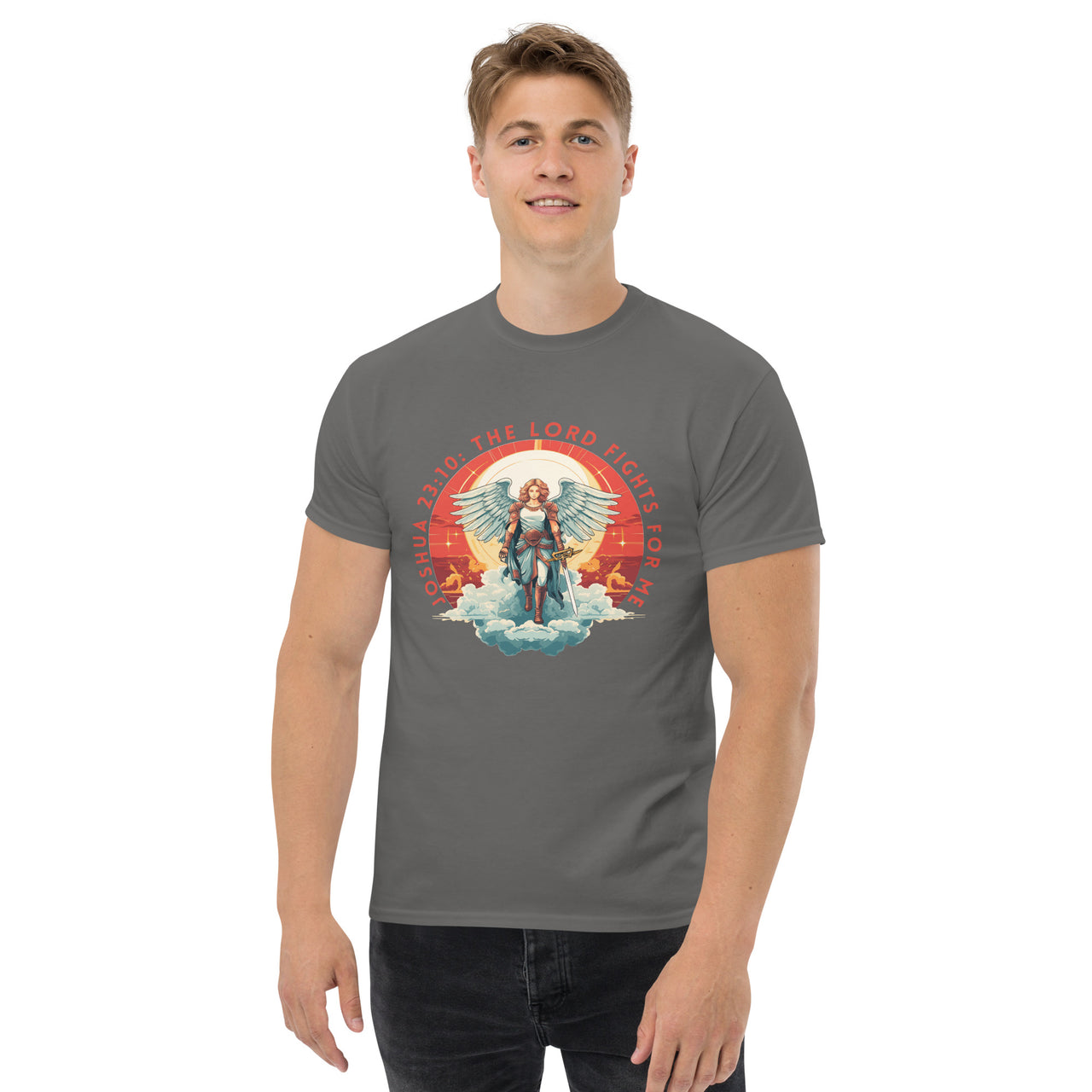 “The Lord Fights for Me” Men's Classic T-Shirt 3
