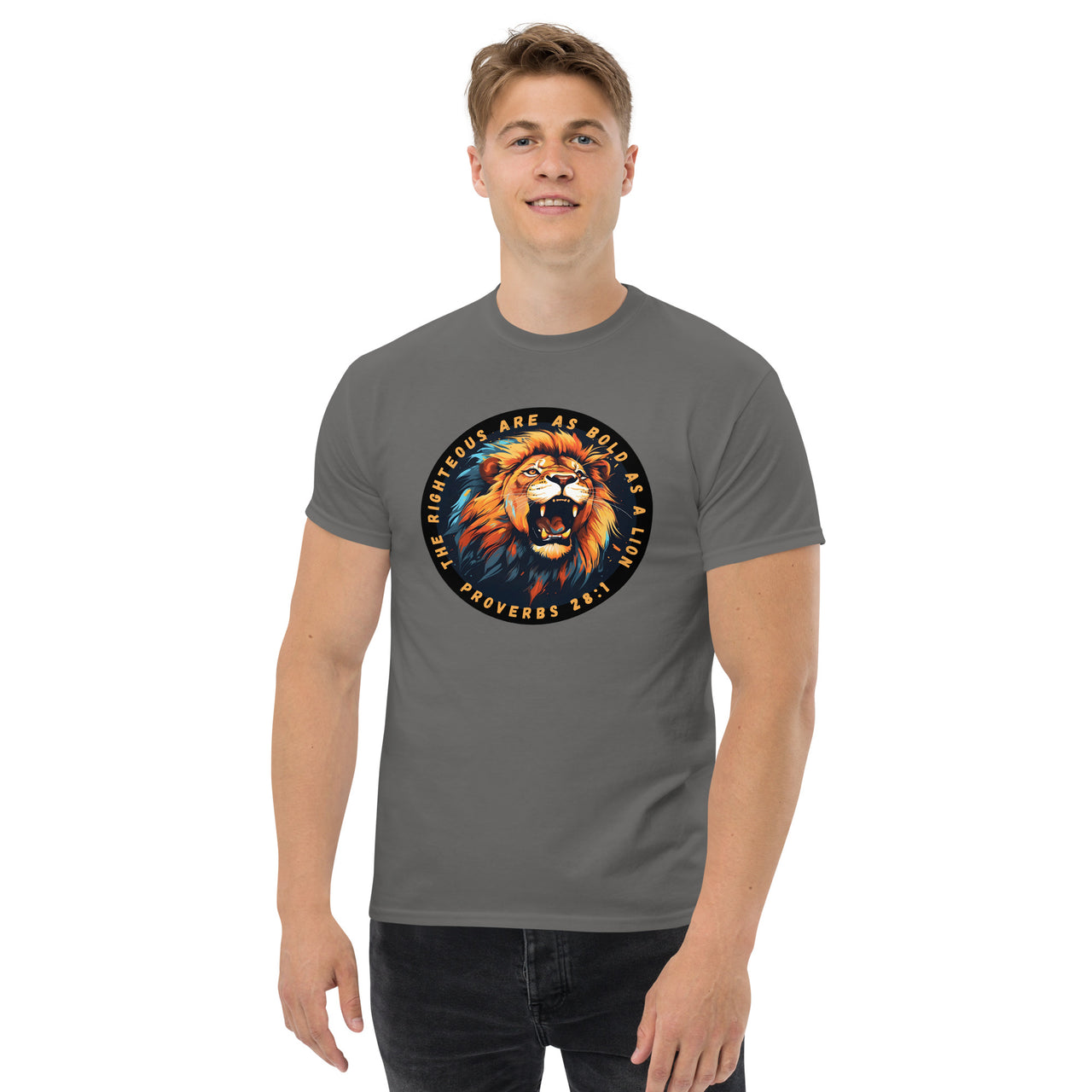 “Bold as a Lion” Men's Classic T-Shirt 1