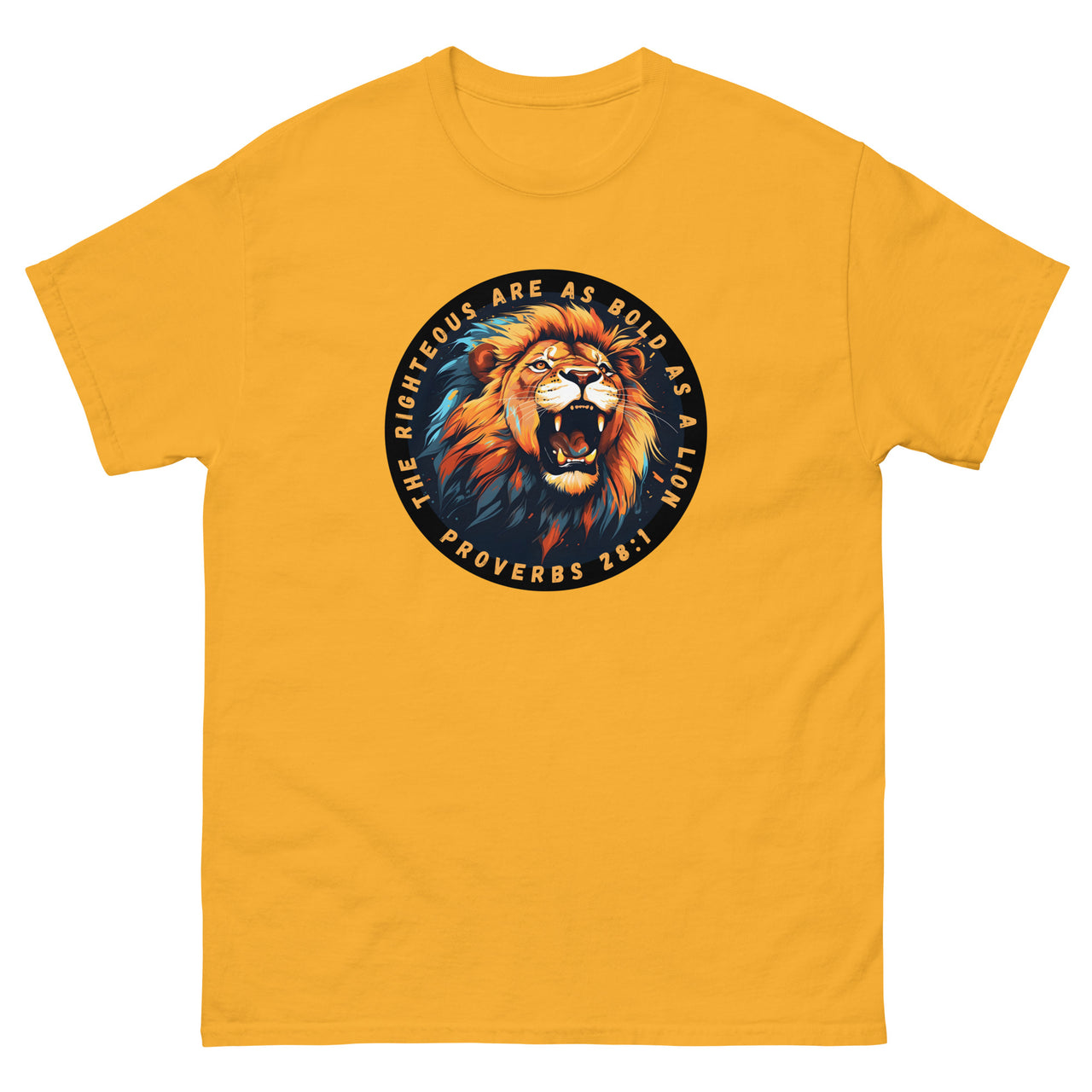 “Bold as a Lion” Men's Classic T-Shirt 1