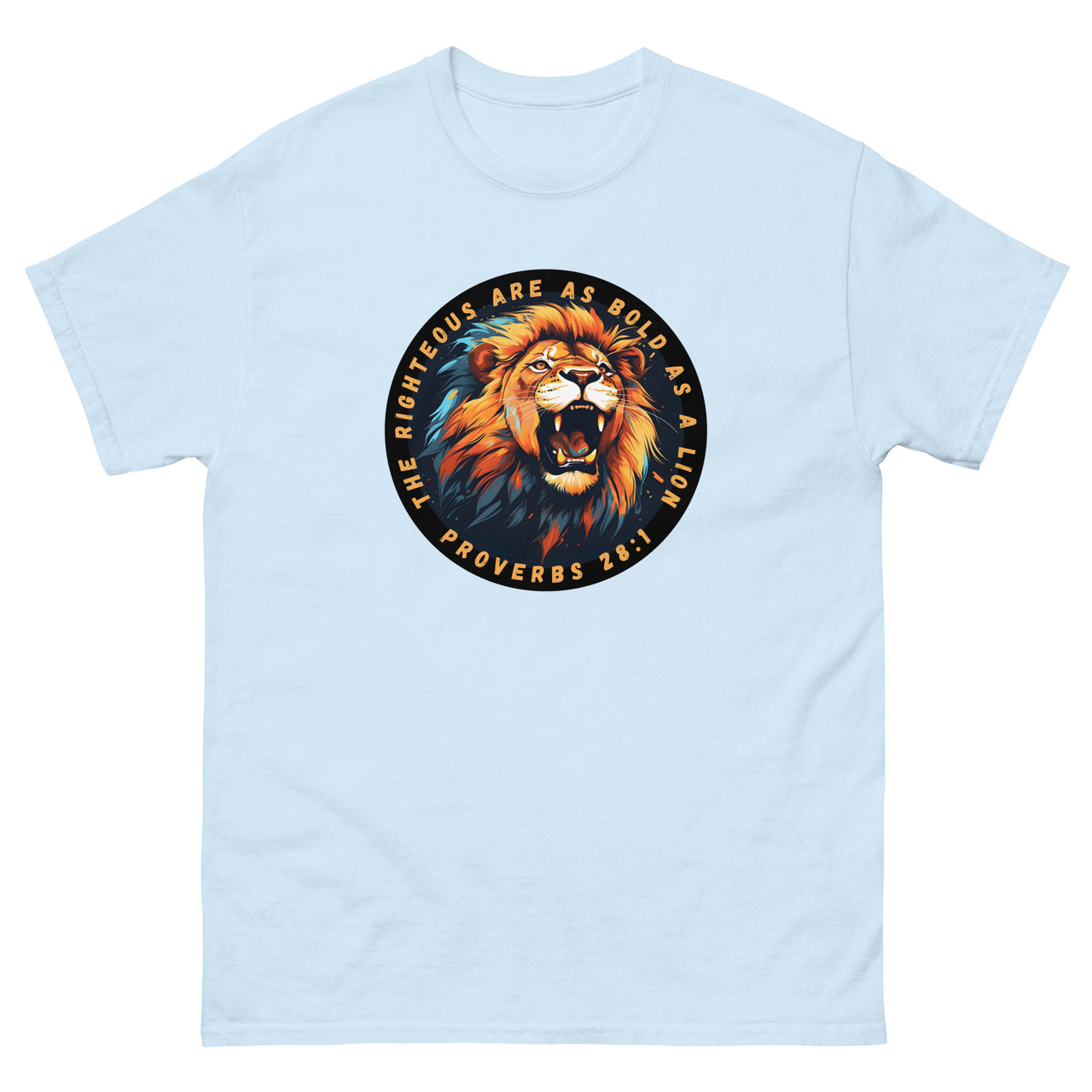 “Bold as a Lion” Men's Classic T-Shirt 1