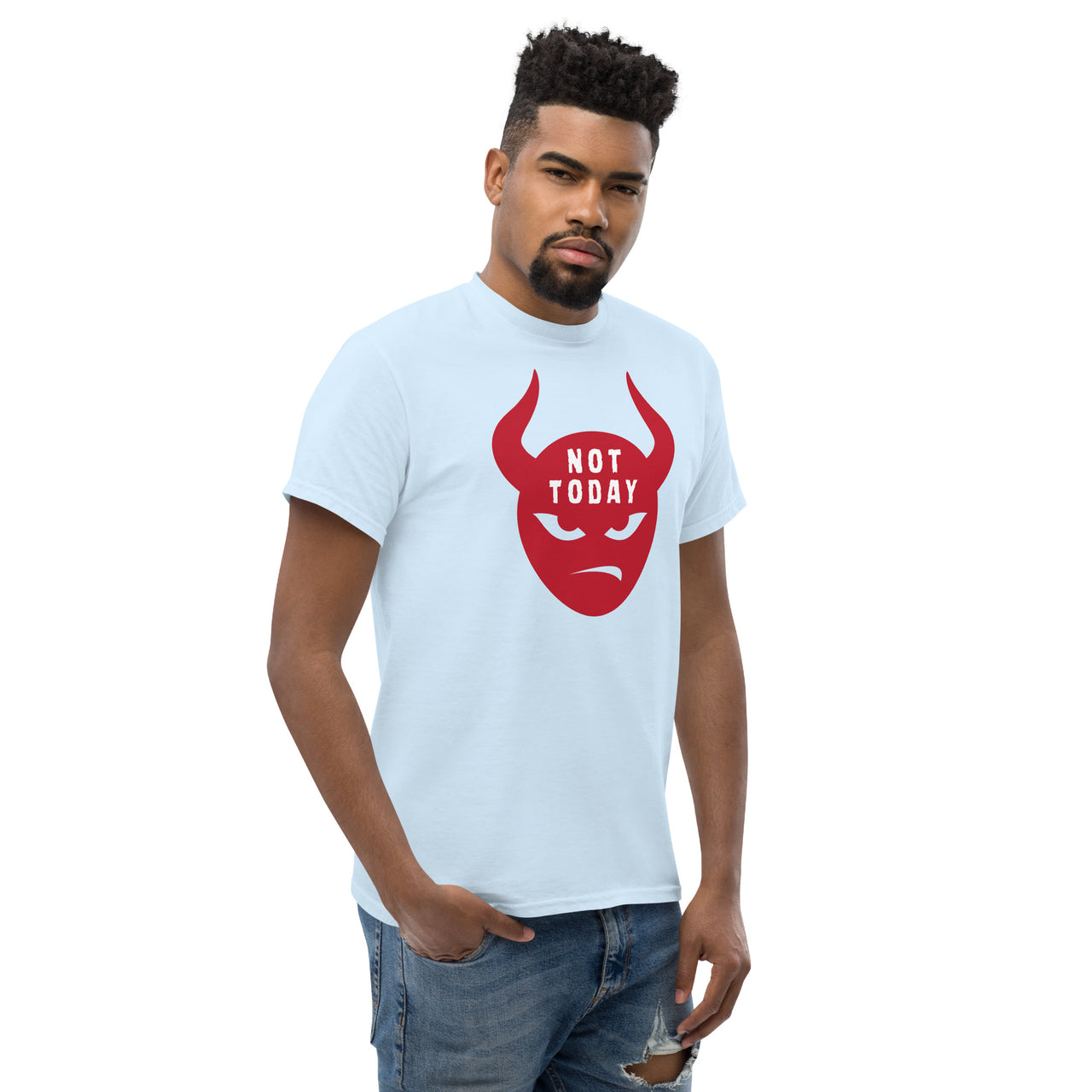 "Not Today Satan" Men's Classic T-Shirt 9