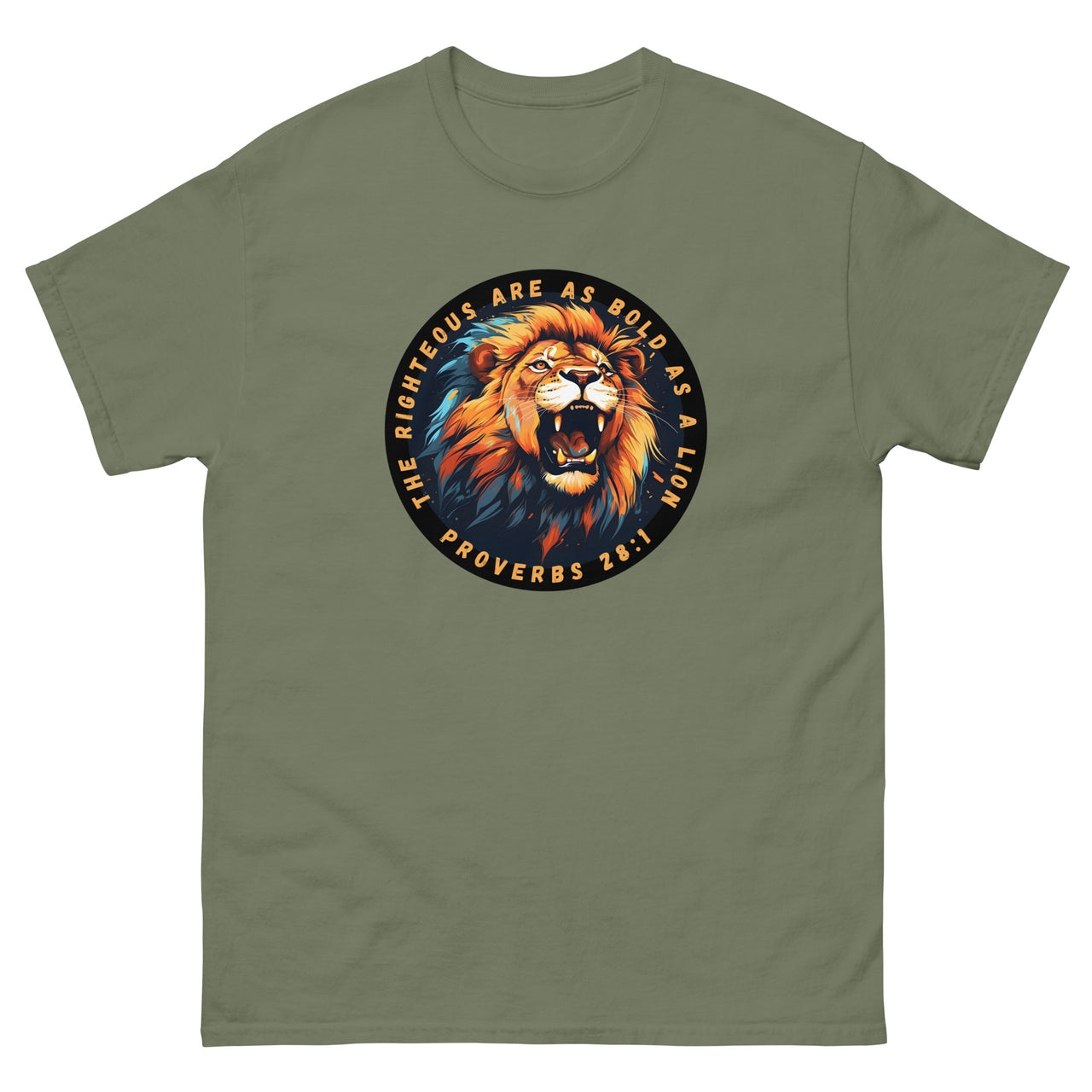 “Bold as a Lion” Men's Classic T-Shirt 1