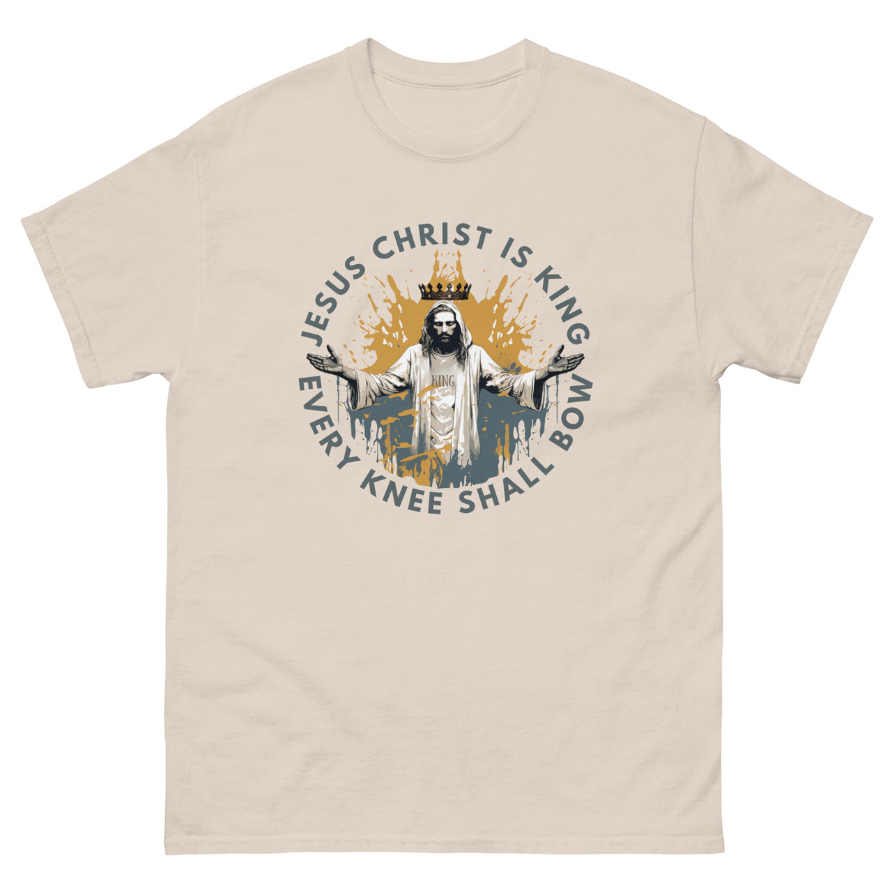 "Every Knee Shall Bow" Men's Classic T-Shirt 3