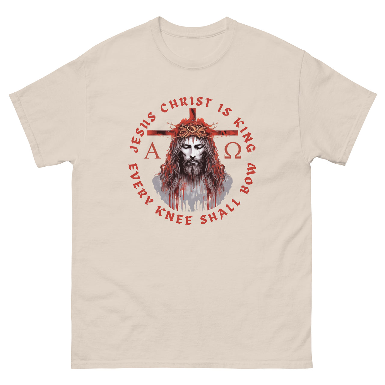 "Every Knee Shall Bow" Men's Classic T-Shirt 5