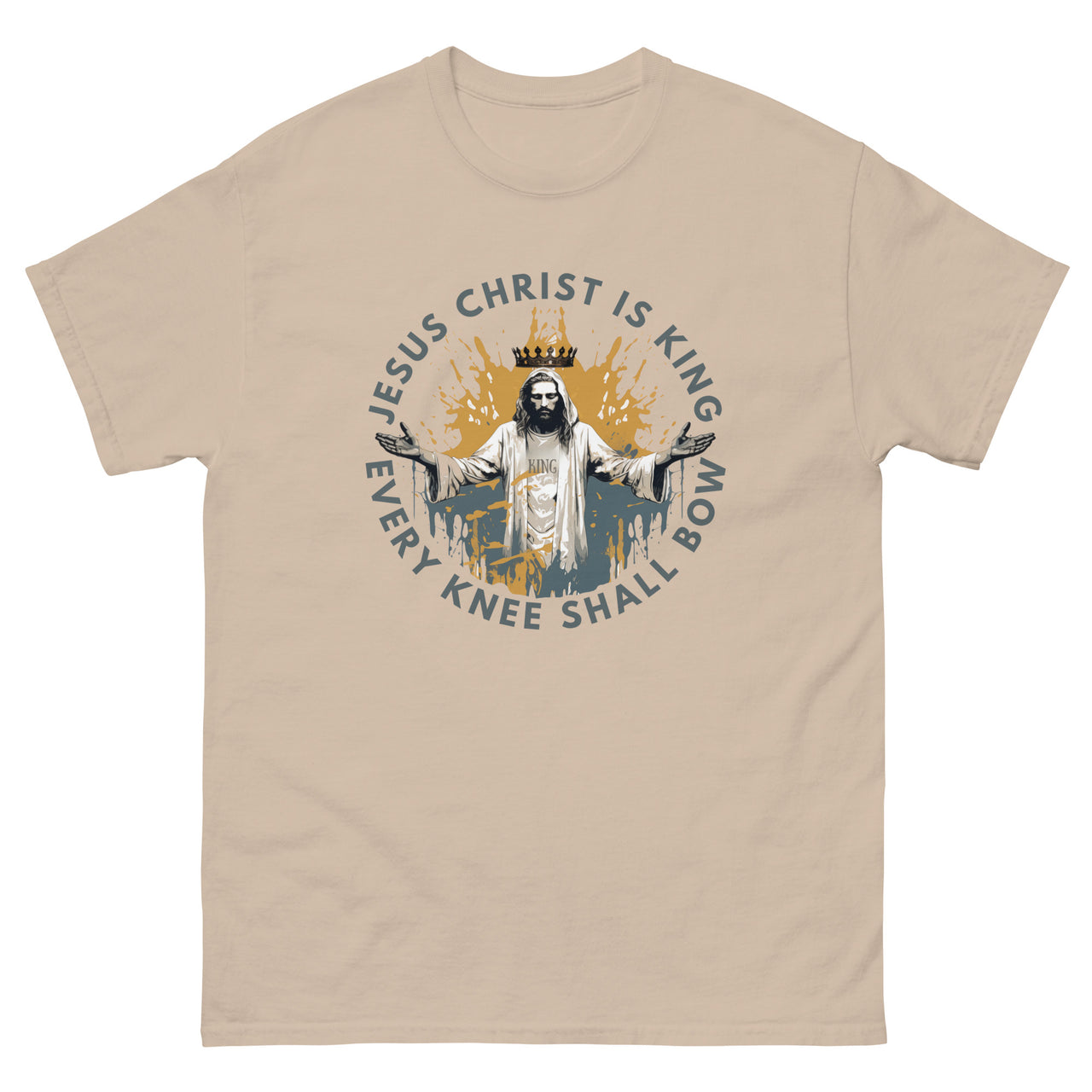 "Every Knee Shall Bow" Men's Classic T-Shirt 3