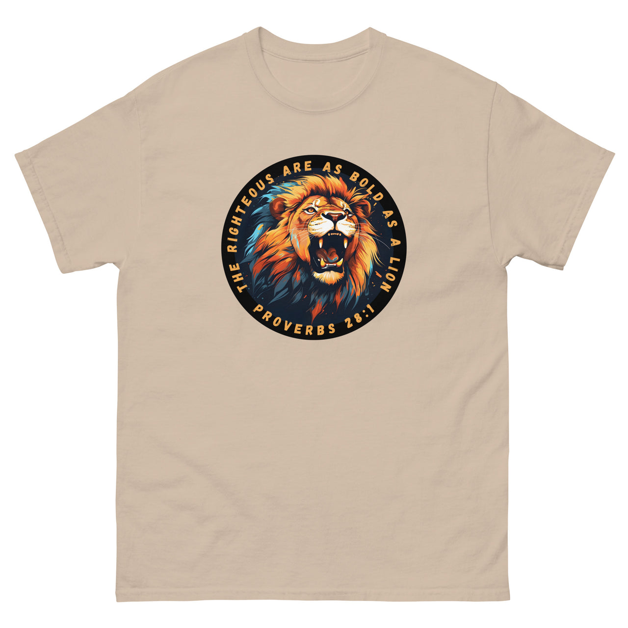 “Bold as a Lion” Men's Classic T-Shirt 1