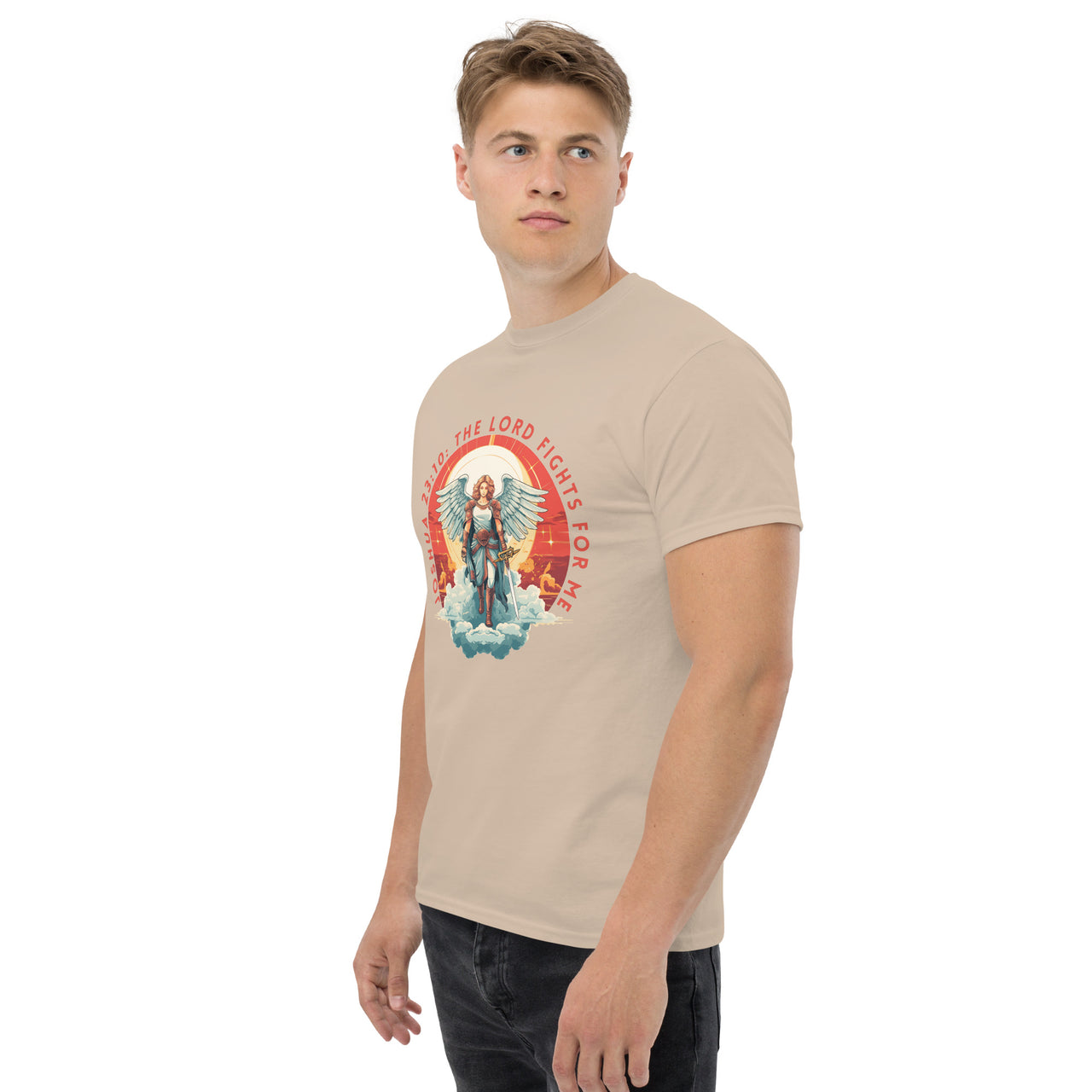 “The Lord Fights for Me” Men's Classic T-Shirt 3
