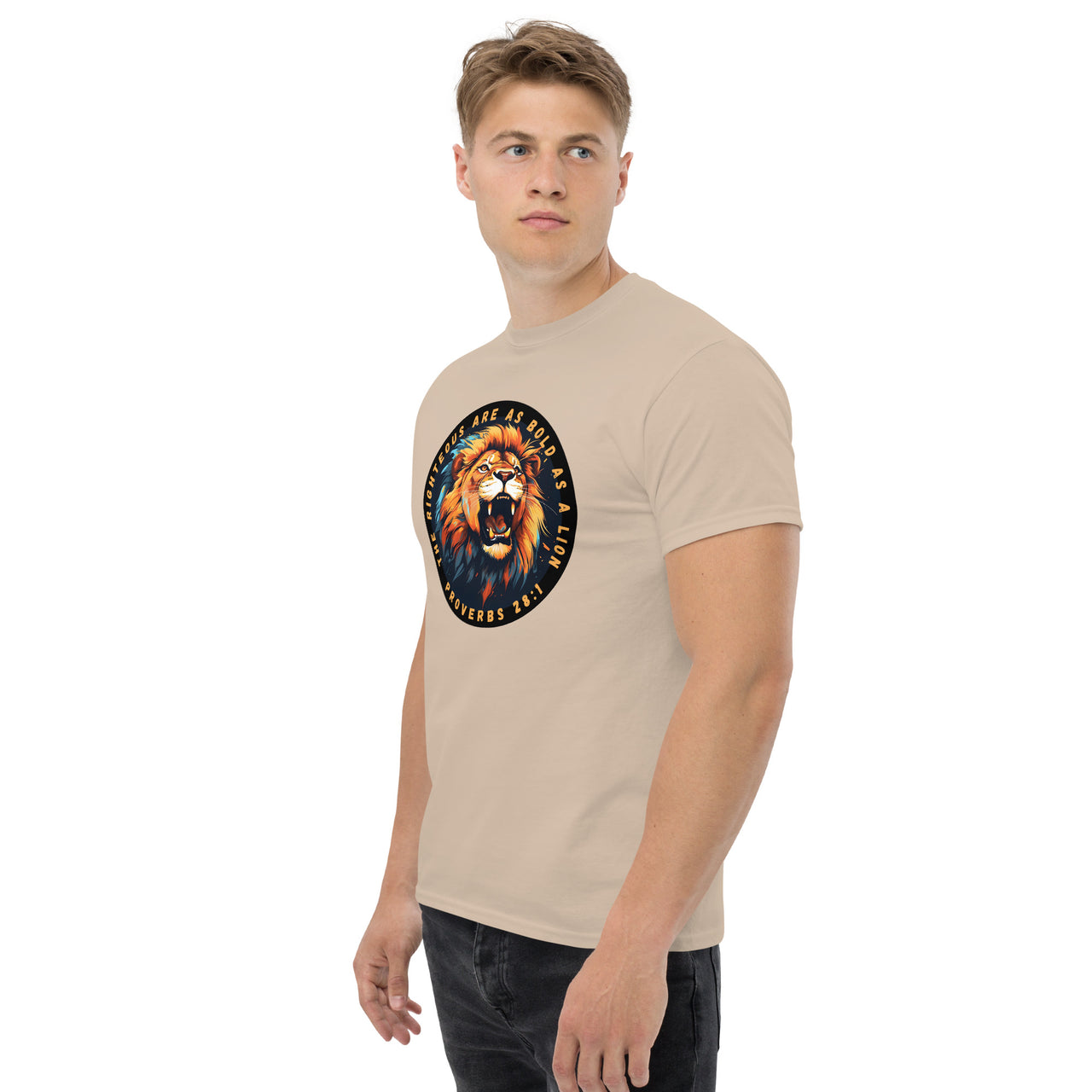 “Bold as a Lion” Men's Classic T-Shirt 1