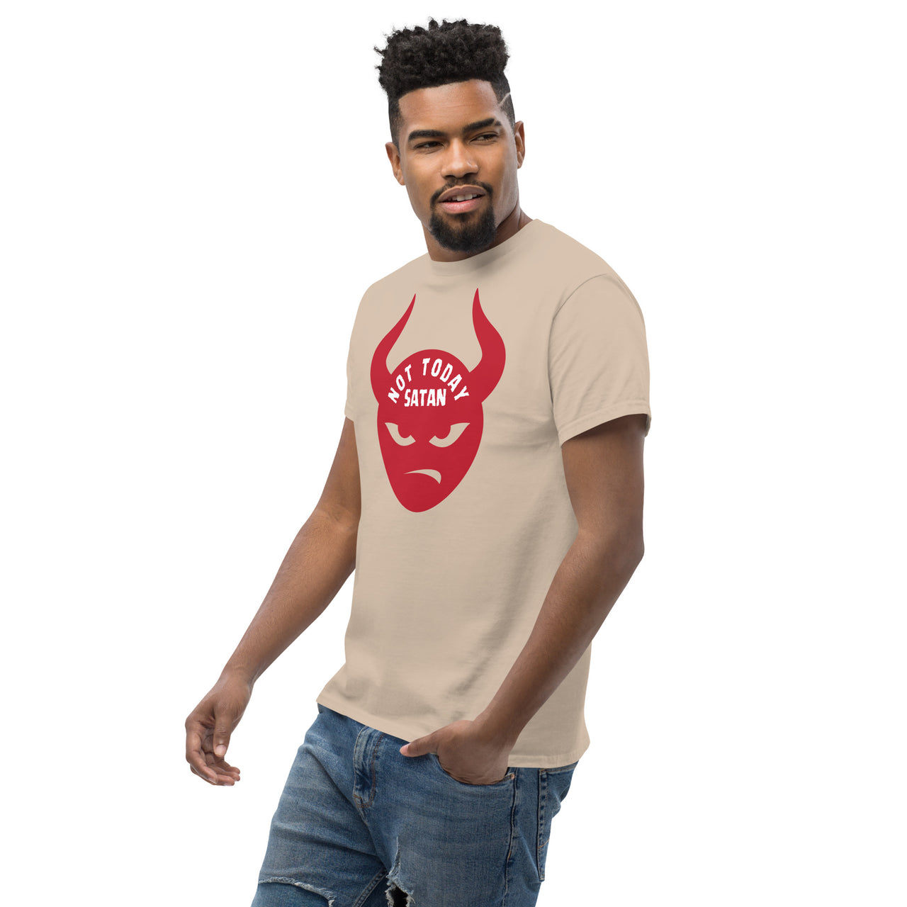 "Not Today Satan" Men's Classic T-Shirt 2