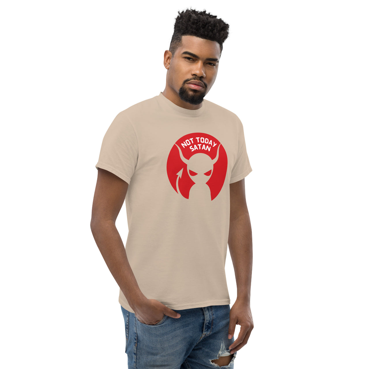"Not Today Satan" Men's Classic T-Shirt 8