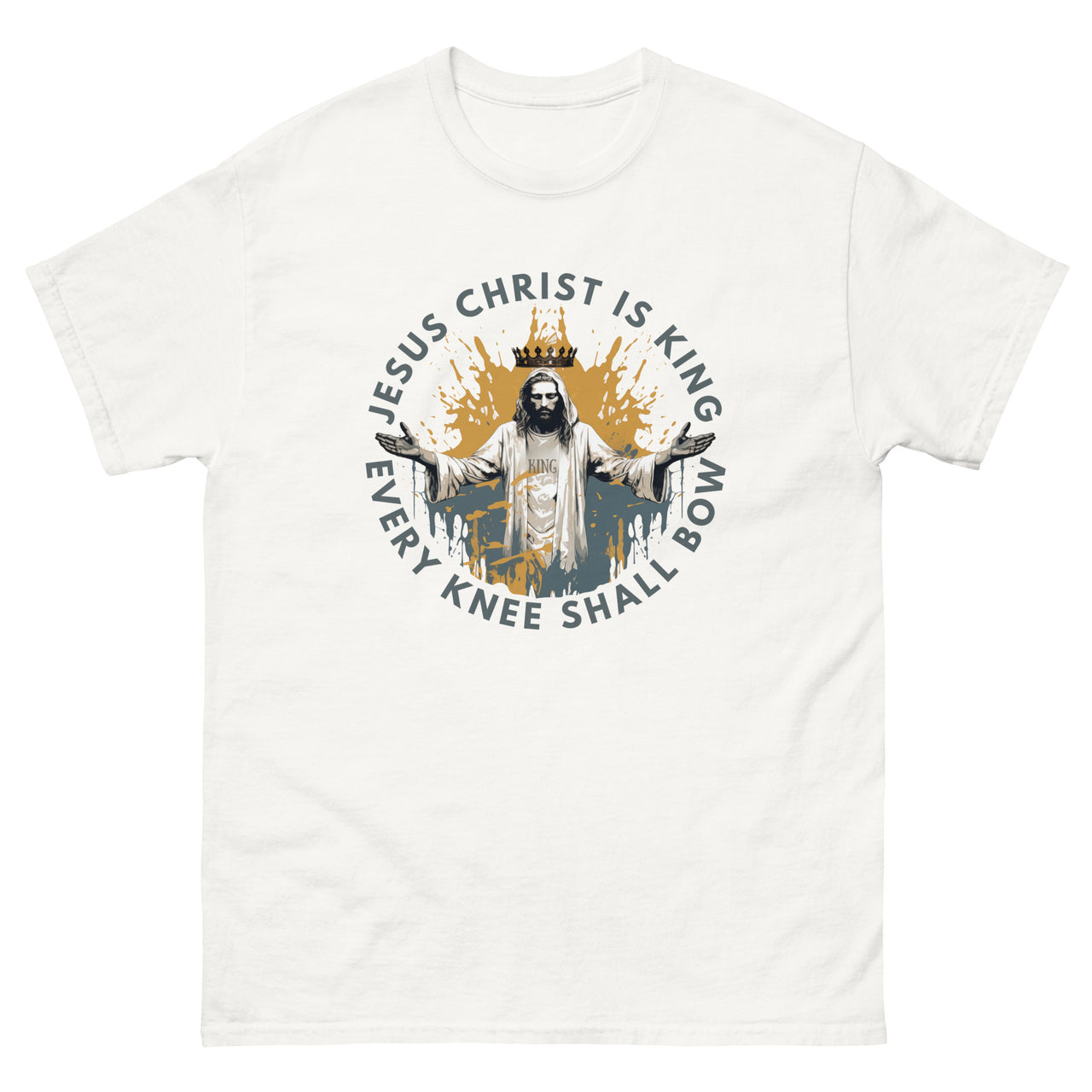 "Every Knee Shall Bow" Men's Classic T-Shirt 3