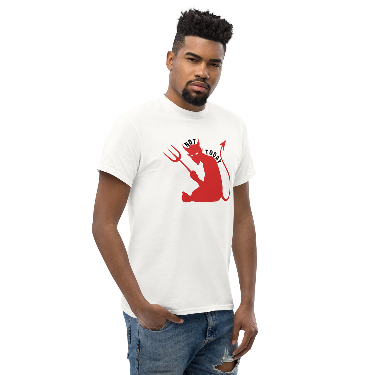 "Not Today Satan" Men's Classic T-Shirt 10