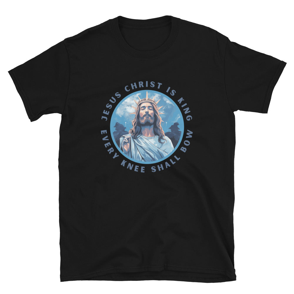 "Every Knee Shall Bow" Unisex Softstyle T-Shirt 1