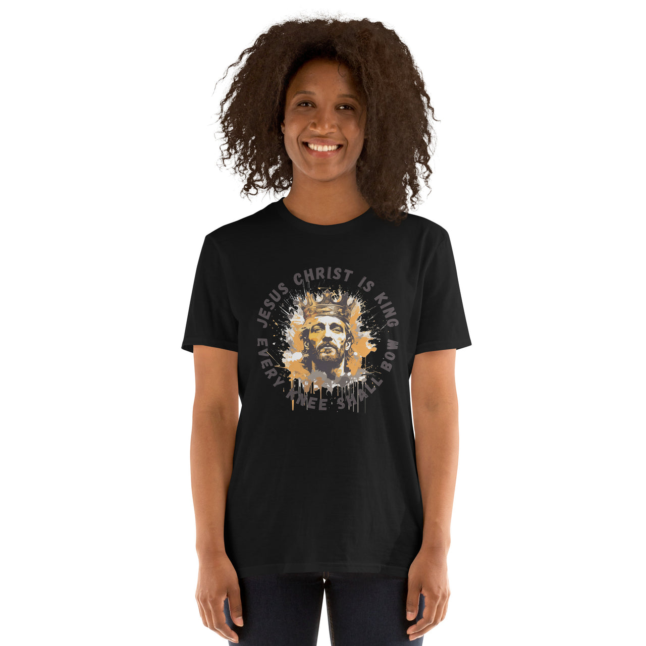 "Every Knee Shall Bow" Unisex Softstyle T-Shirt 4
