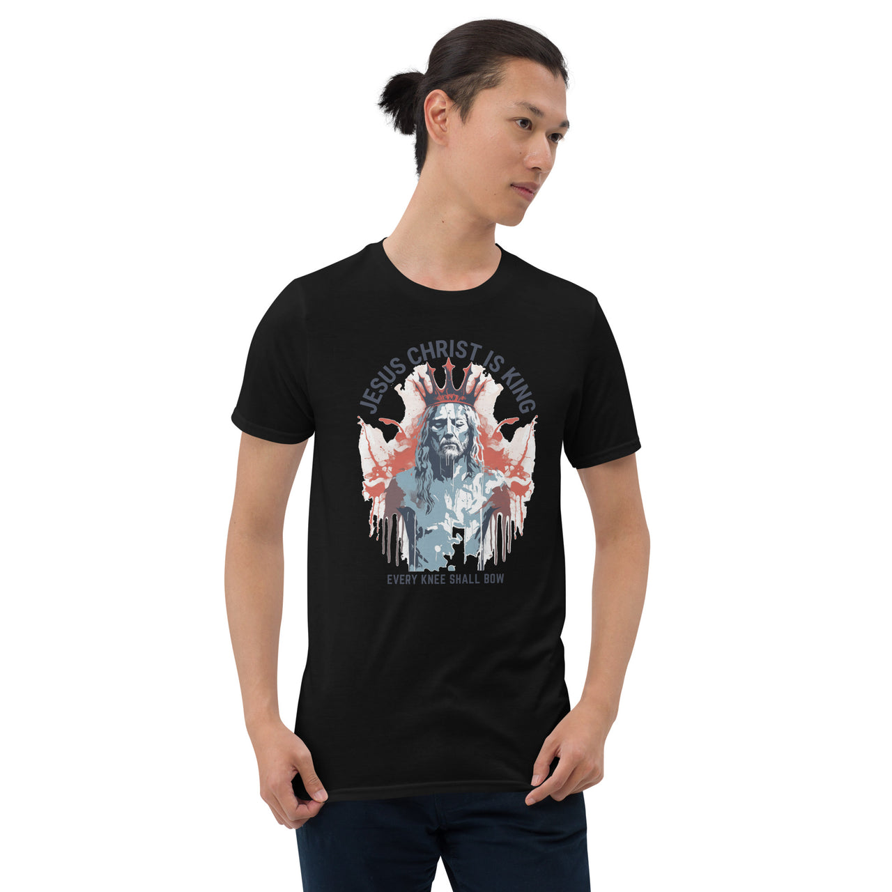 "Every Knee Shall Bow" Unisex Softstyle T-Shirt 6
