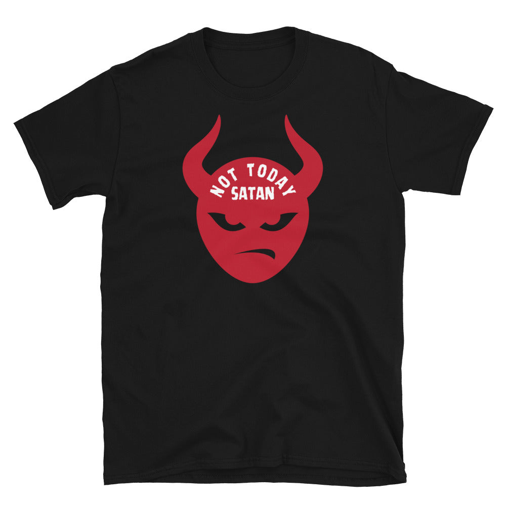 "Not Today Satan" Unisex Softstyle T-Shirt 2