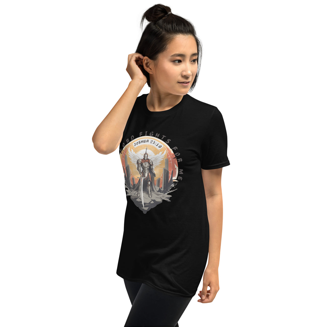 “The Lord Fights for Me”  Unisex Softstyle T-Shirt 5