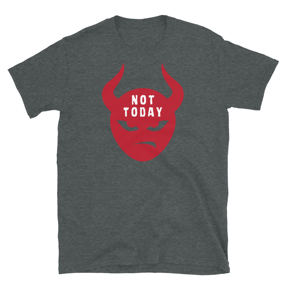 "Not Today Satan" Unisex Softstyle T-Shirt 9