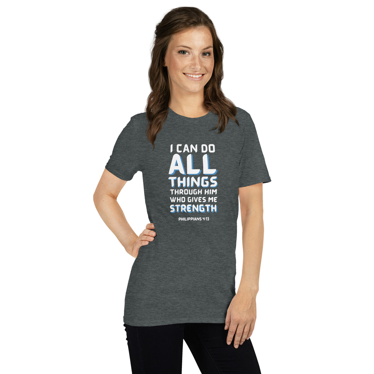 “I Can Do All Things" Unisex Softstyle T-Shirt 16
