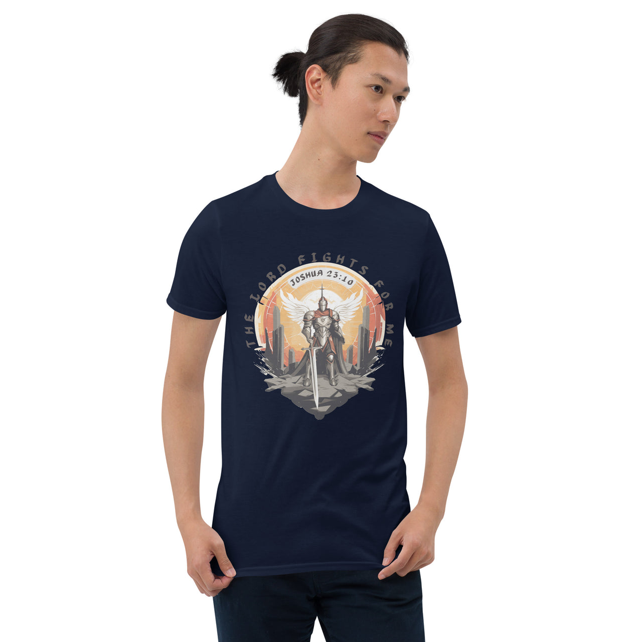 “The Lord Fights for Me”  Unisex Softstyle T-Shirt 5