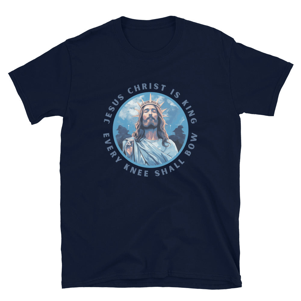 "Every Knee Shall Bow" Unisex Softstyle T-Shirt 1