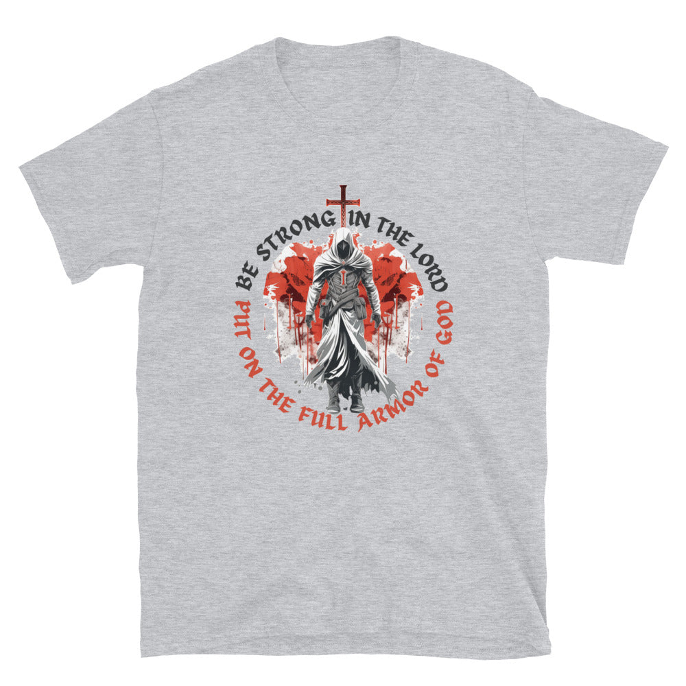 Ephesians 6-based, “Full Armor of God” Unisex Softstyle T-Shirt 1