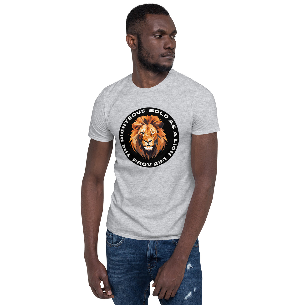 “Bold as a Lion” Unisex Softstyle T-Shirt 2