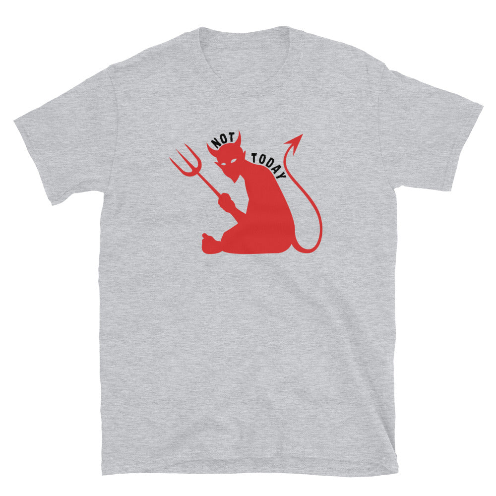 "Not Today Satan" Unisex Softstyle T-Shirt 10
