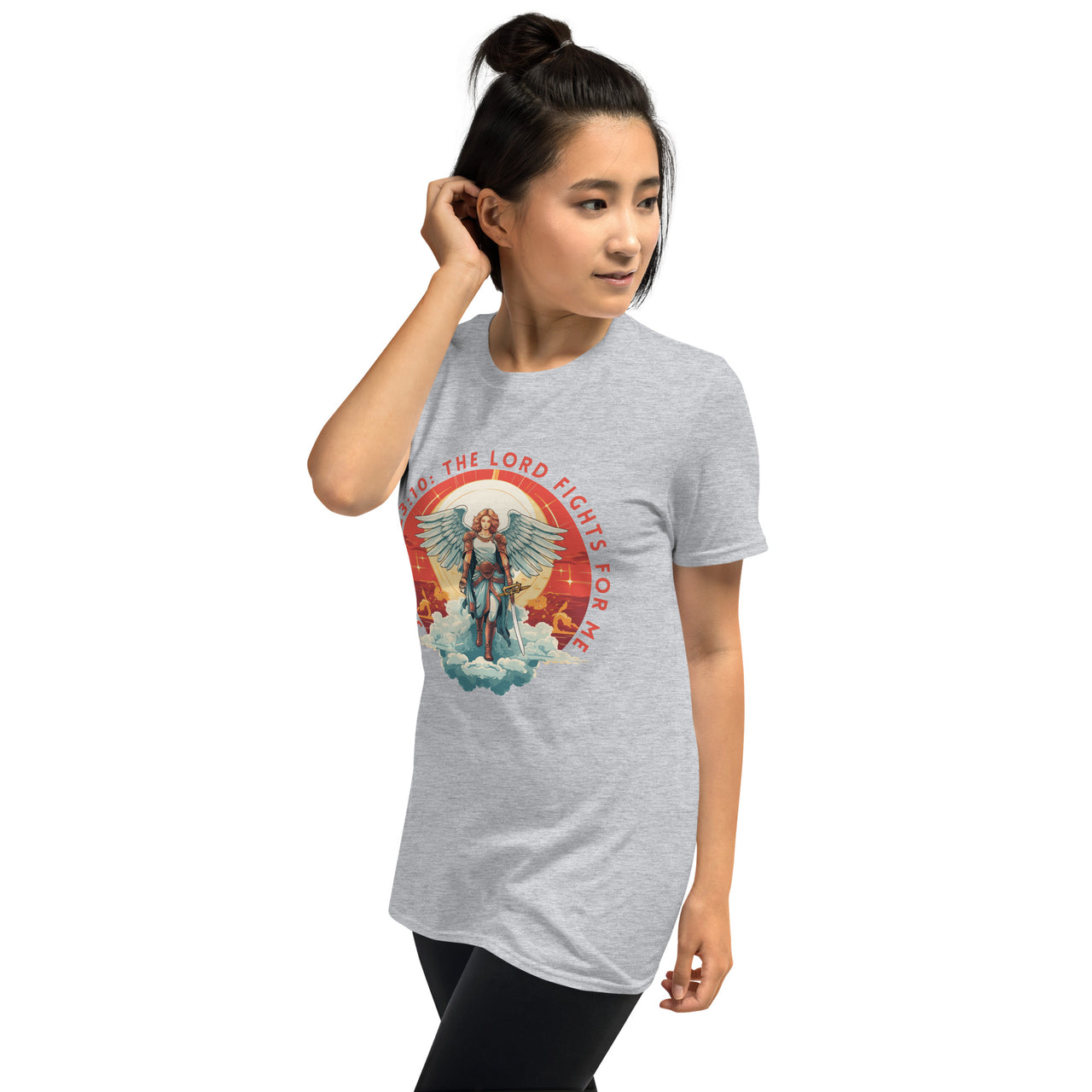 “The Lord Fights for Me” Unisex Softstyle T-Shirt 3