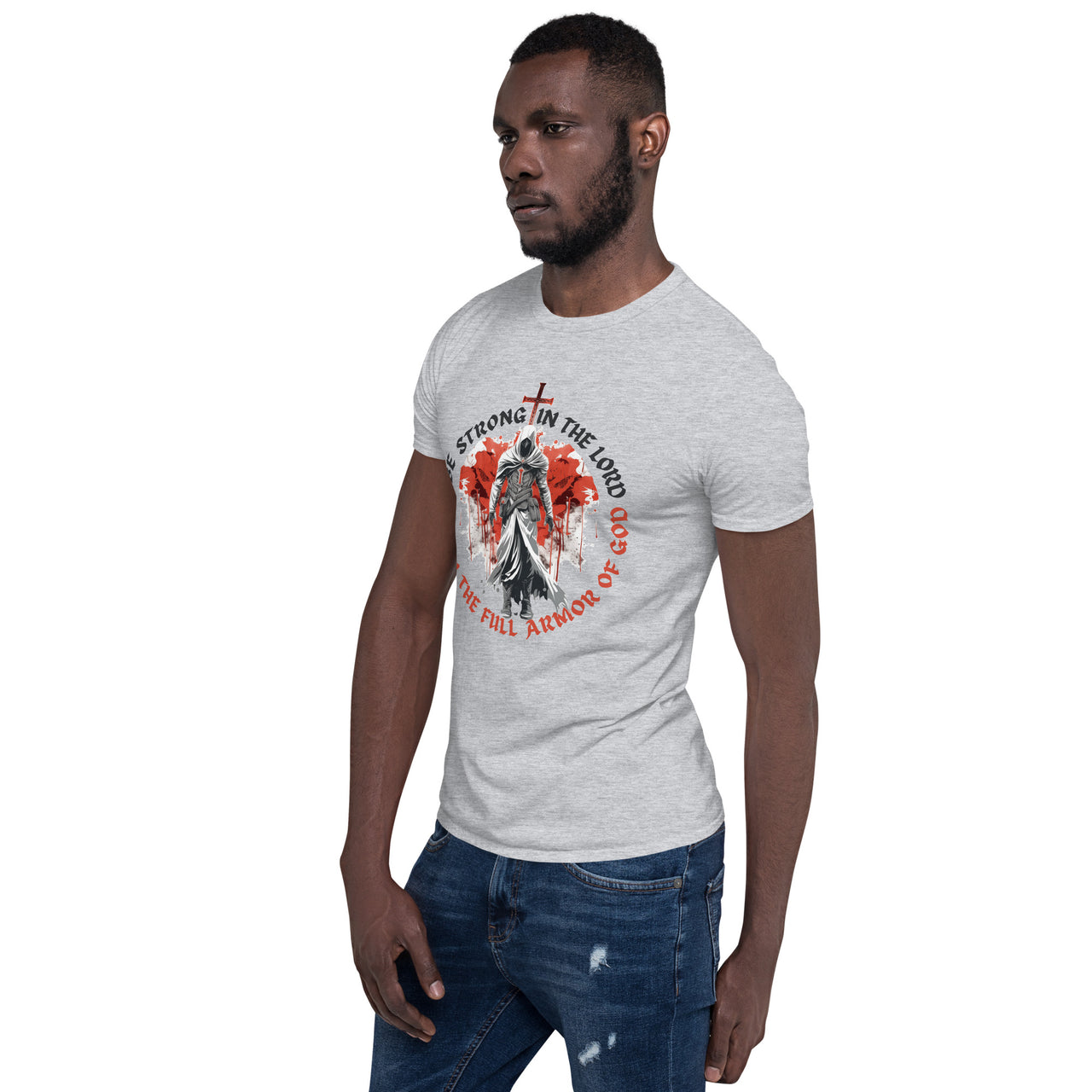 Ephesians 6-based, “Full Armor of God” Unisex Softstyle T-Shirt 1