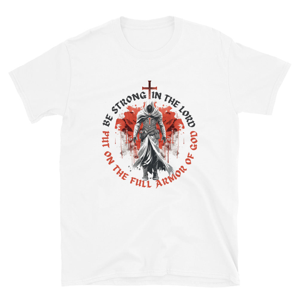 Ephesians 6-based, “Full Armor of God” Unisex Softstyle T-Shirt 1