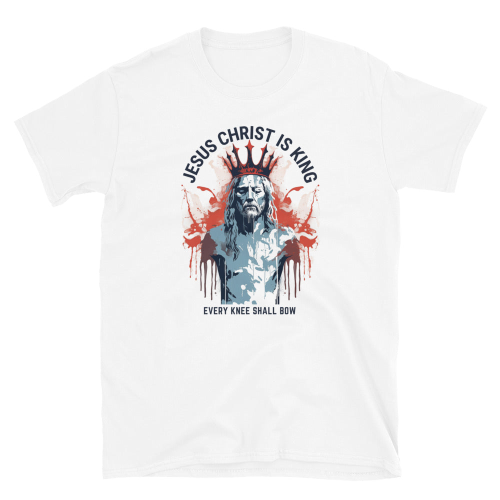 "Every Knee Shall Bow" Unisex Softstyle T-Shirt 6