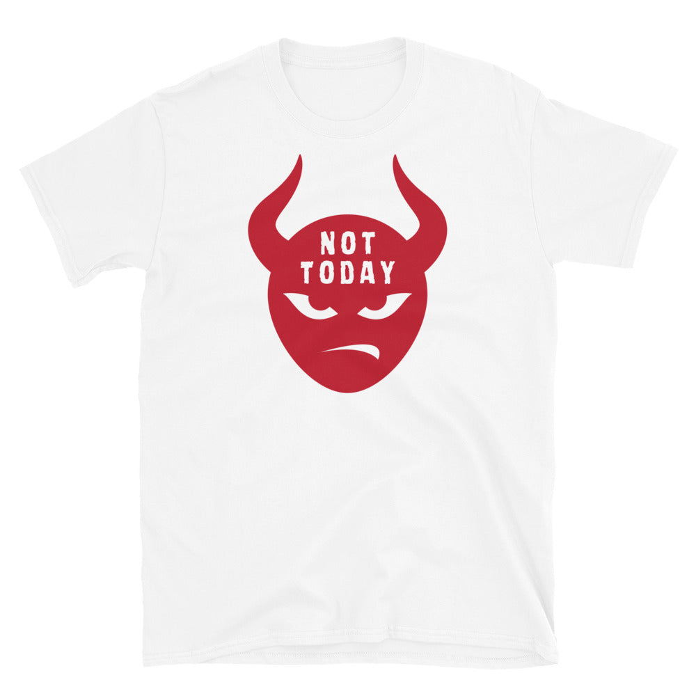 "Not Today Satan" Unisex Softstyle T-Shirt 9