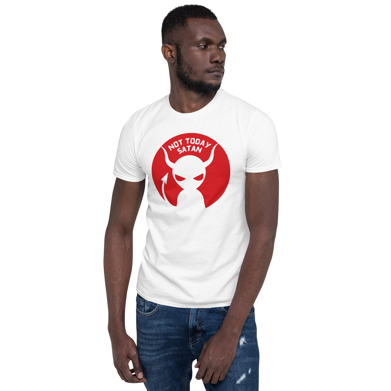 "Not Today Satan" Unisex Softstyle T-Shirt