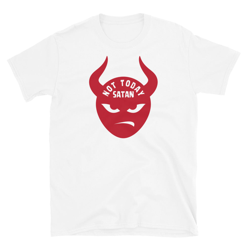 "Not Today Satan" Unisex Softstyle T-Shirt 2