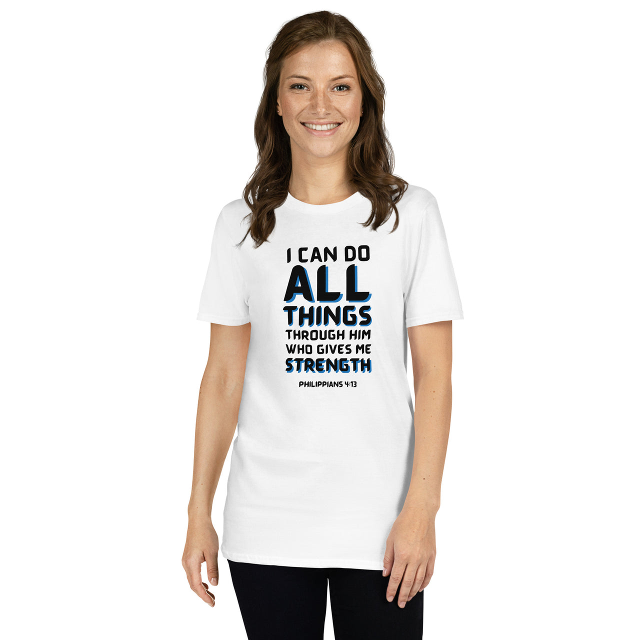 “I Can Do All Things" Unisex Softstyle T-Shirt 15