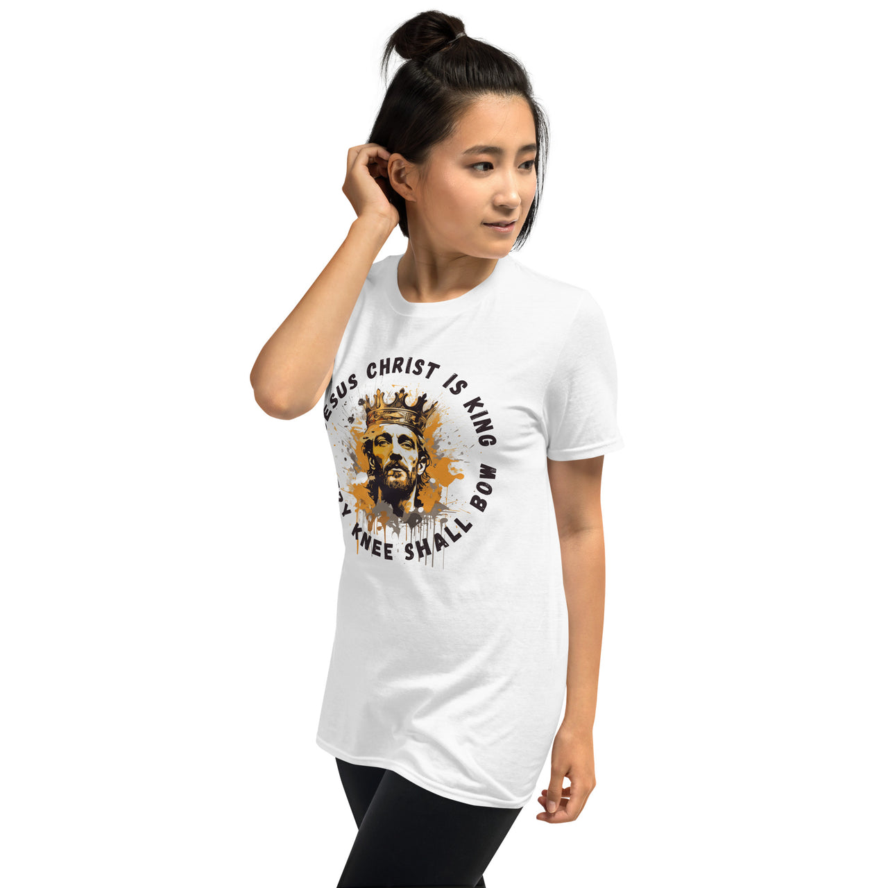 "Every Knee Shall Bow" Unisex Softstyle T-Shirt 4
