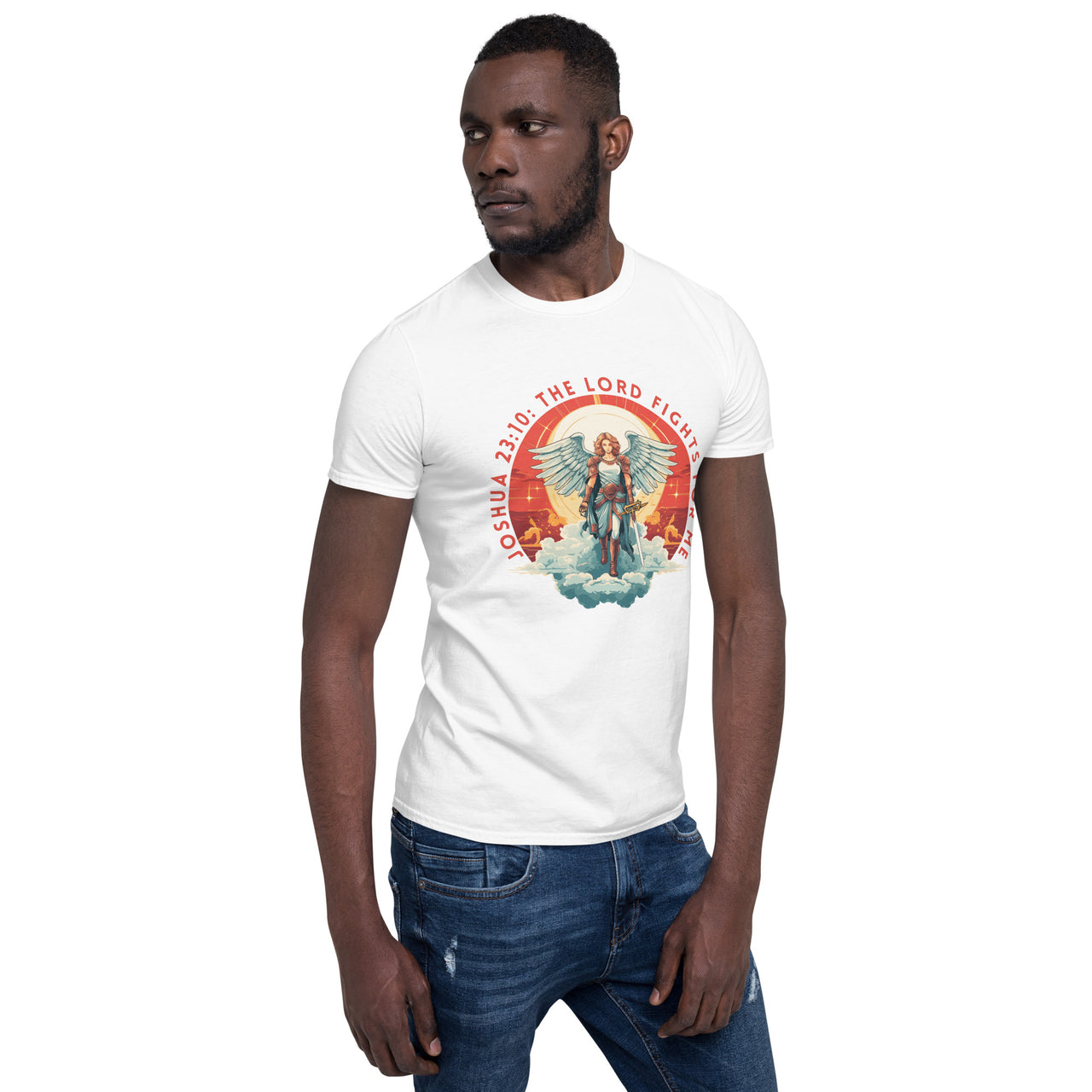 “The Lord Fights for Me” Unisex Softstyle T-Shirt 3