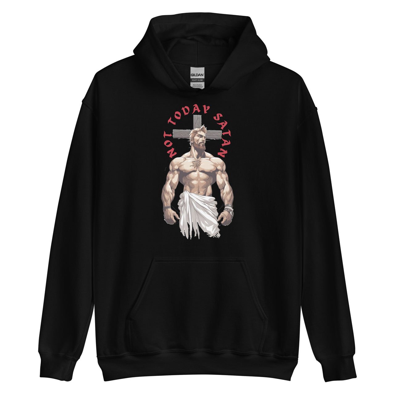 "Not Today Satan" Unisex Hoodie 3
