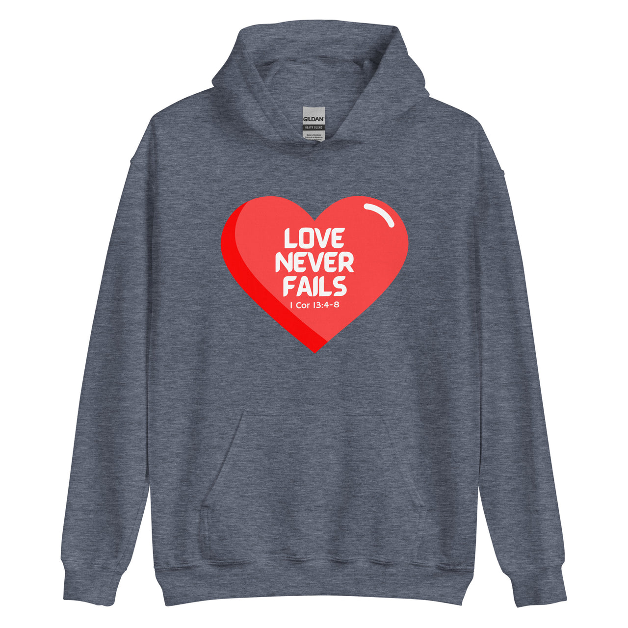 "Love Never Fails" Unisex Hoodie 14