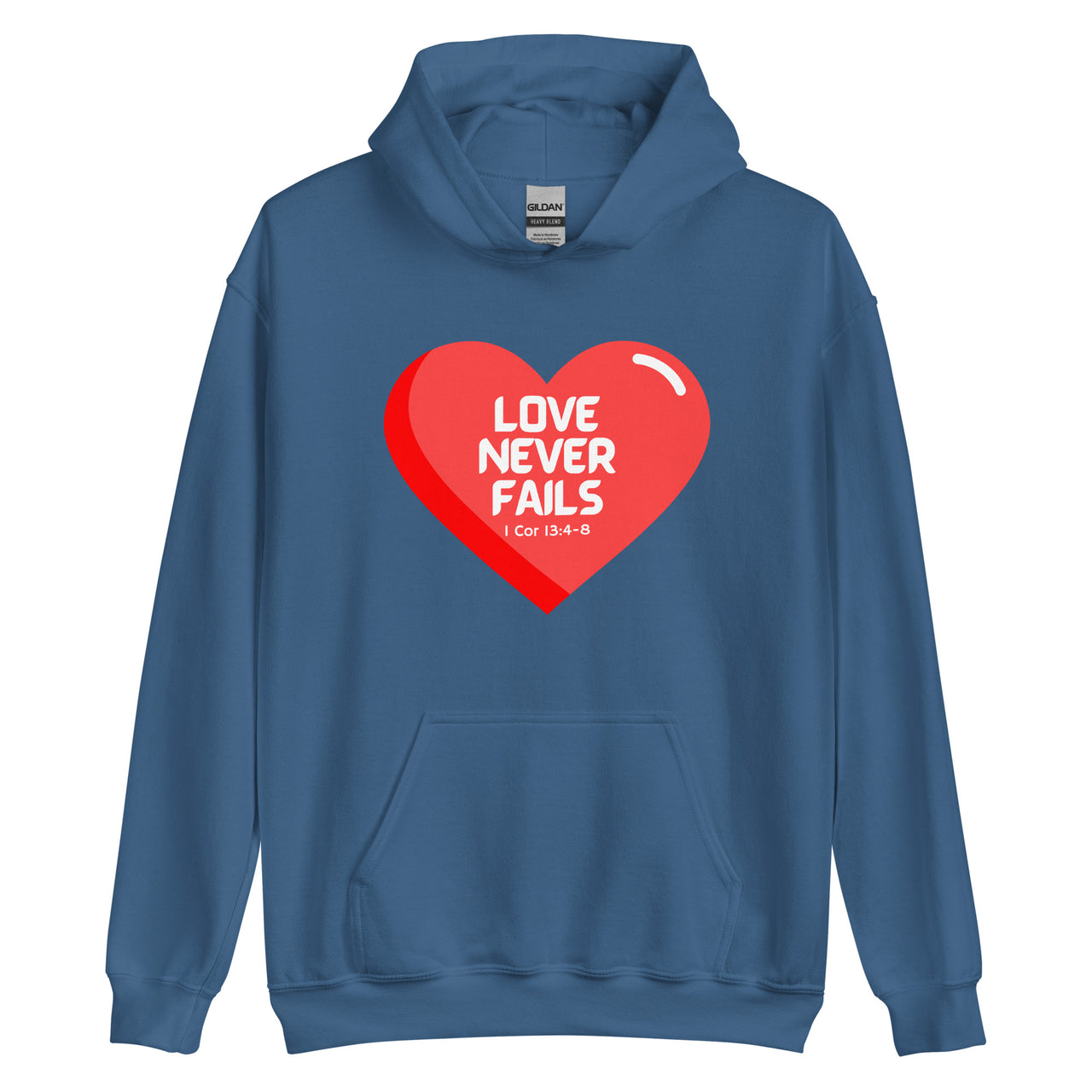 "Love Never Fails" Unisex Hoodie 14